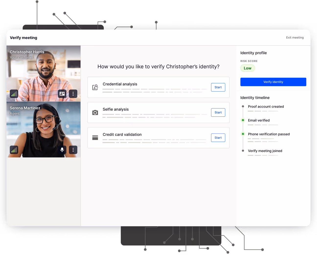 screen recording of working in notarize network.